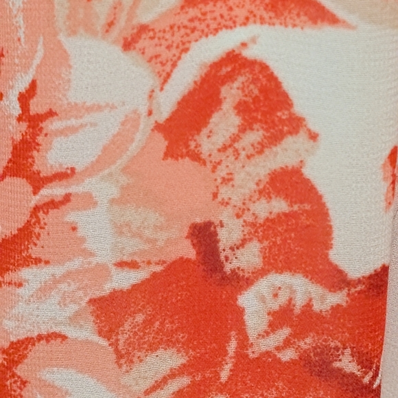 🌸 Lulu's Floral Elegantly Inclined Maxi Dress in Cream and Coral BNWT L - Picture 9 of 9